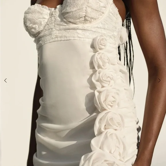 For Love And Lemons White Lace Wedding Dress - Picture 2 of 3